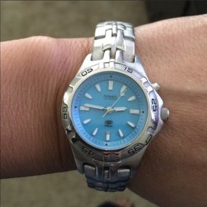 FOSSIL BLUE WATCH